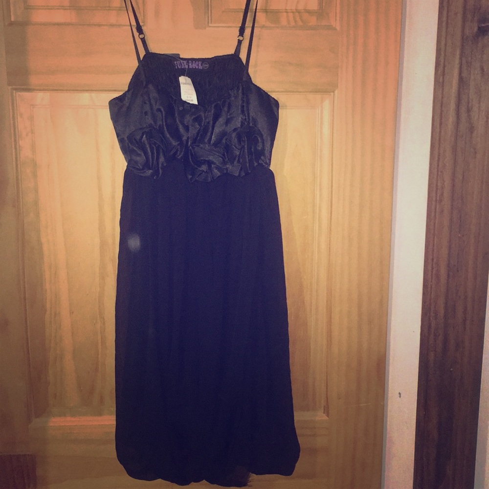 Black thin strapped dress